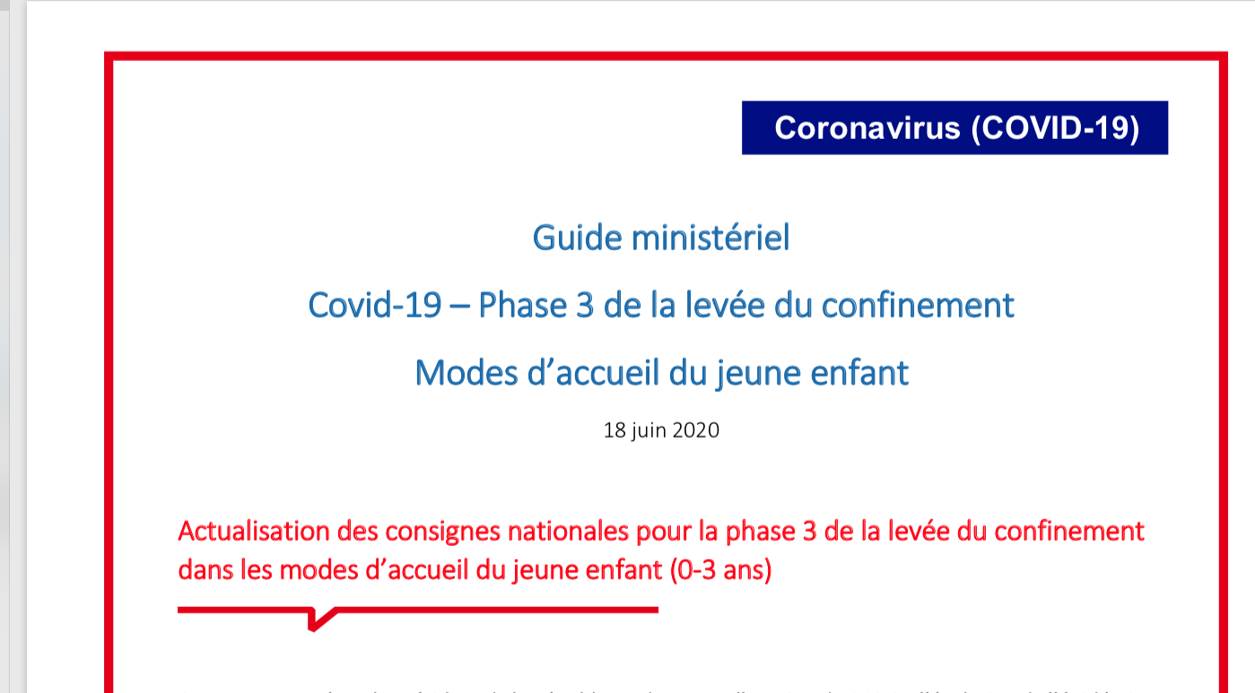 guide ministériel COVID 19-Modes d