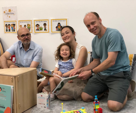 Laurent, Yuriko, Agnes et Frédéric - Little Agnes Nursery