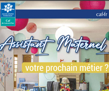 affiche campagne communication métier assistant maternel - Loir-et-Cher