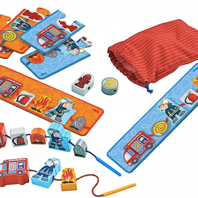 Jeu de laçage pompiers